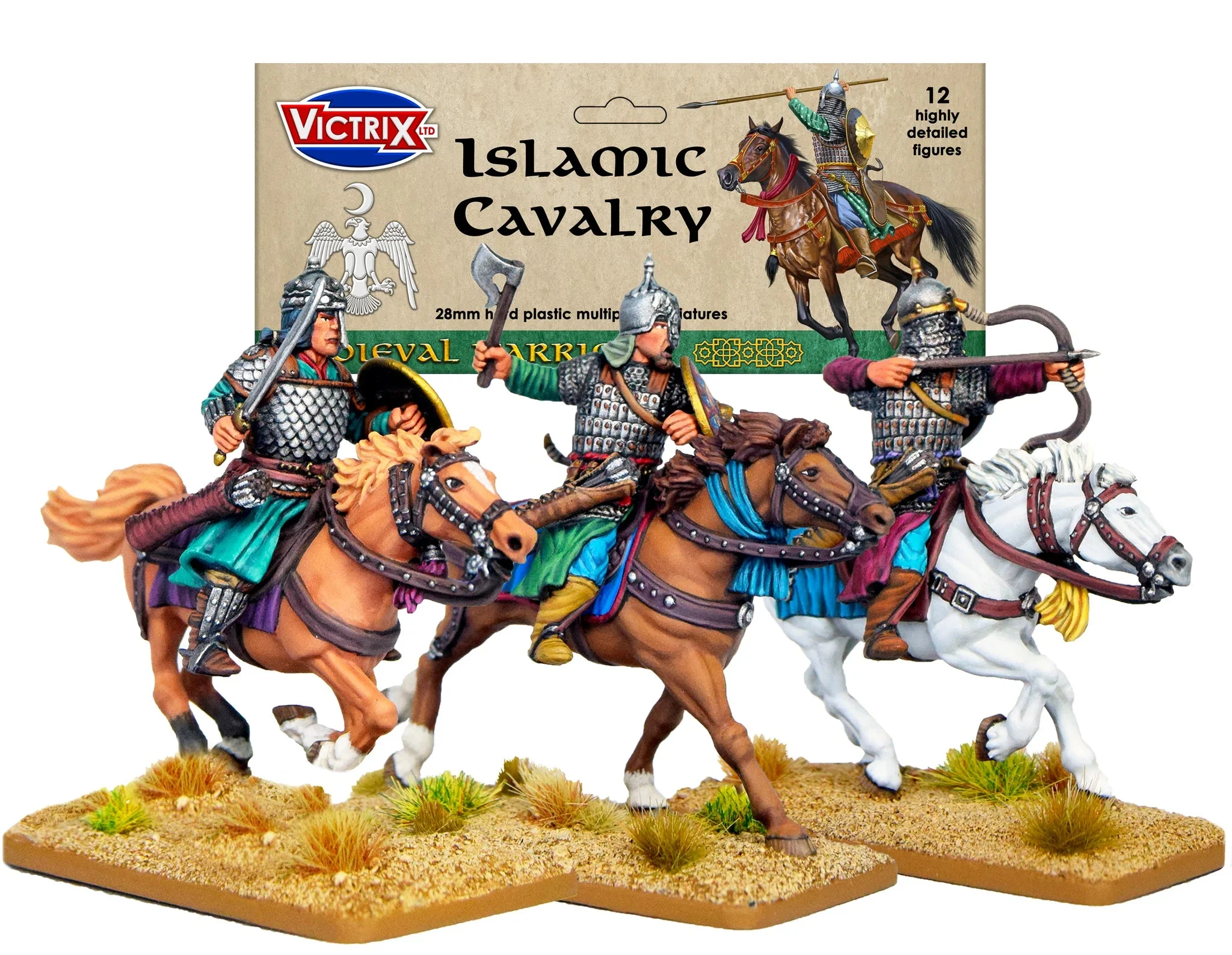 Islamic Cavalry, 28 mm Scale Model Plastic Figures - Victrix
