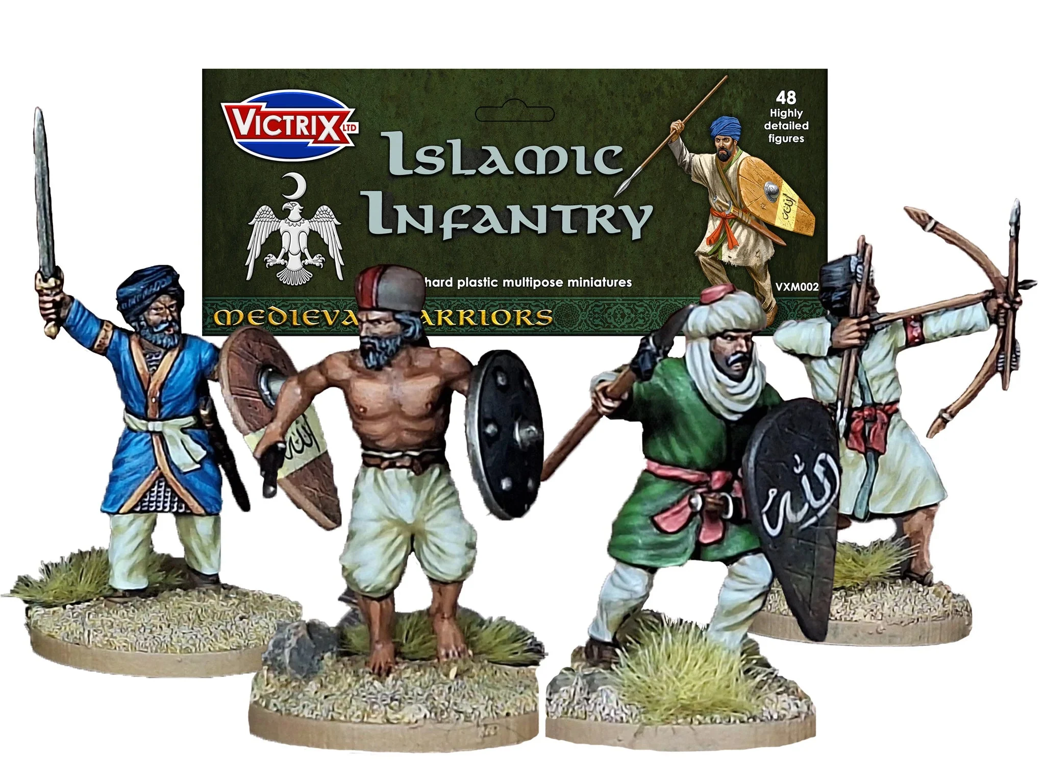 Islamic Infantry, 28 mm Scale Model Plastic Figures - Victrix