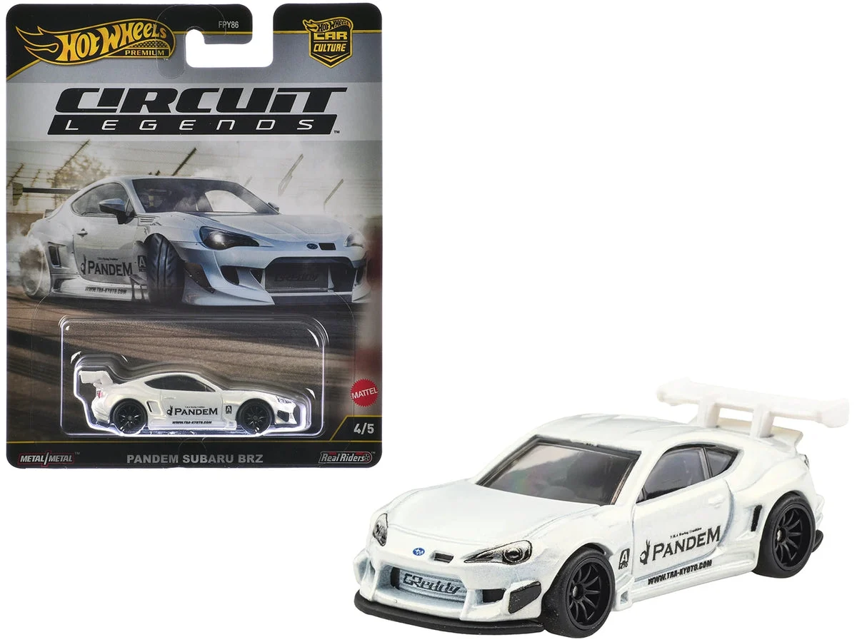 Subaru BRZ Pandem RHD (Right Hand Drive) White Metallic "Circuit Legends" Series Diecast Model Car by Hot Wheels - Hotwheels