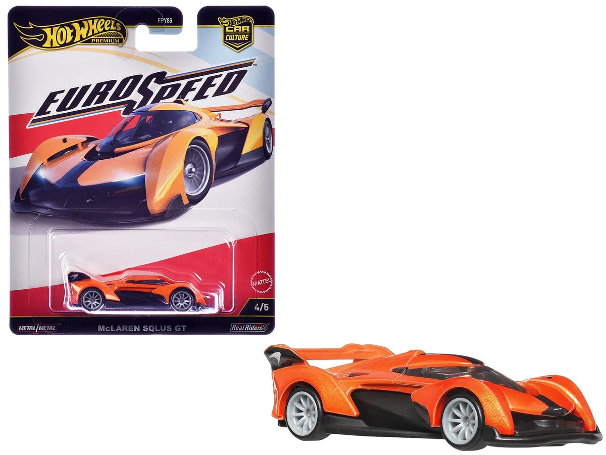 McLaren Solus GT Orange Metallic "Euro Speed" Series Diecast Model Car by Hot Wheels - Hotwheels