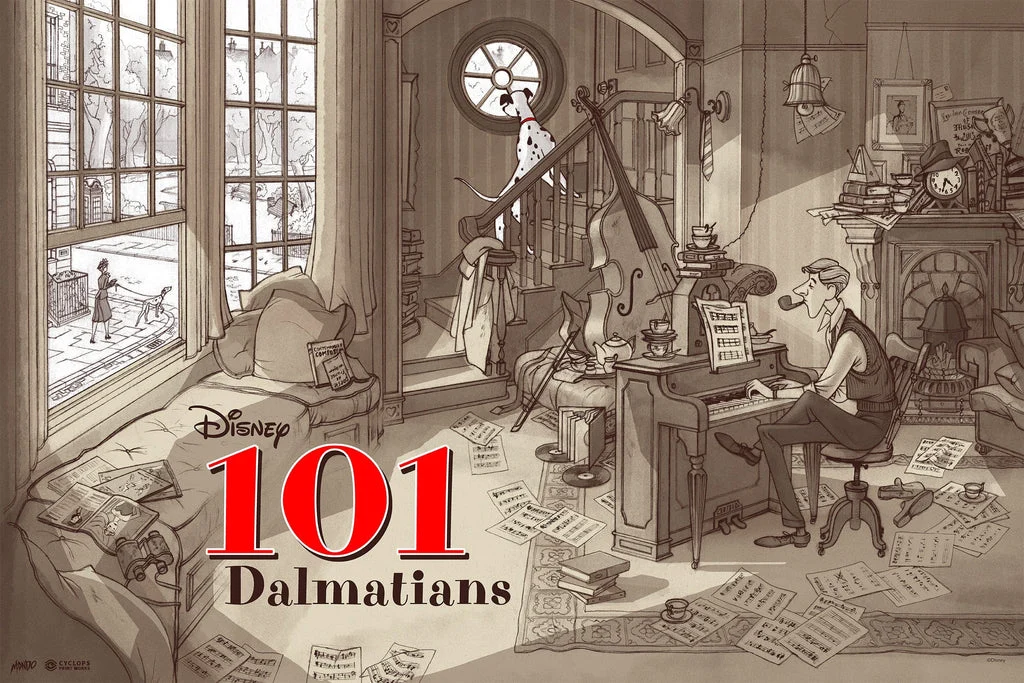 Mondo X Cyclops Print Works Print #04: 101 Dalmations - Jonathan Burton