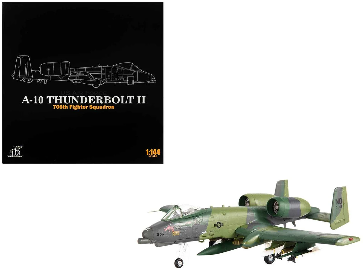 Fairchild Republic A-10 Thunderbolt II Attack Aircraft "23rd Tactical Fighter Wing 706th Fighter Squadron Operation Desert Storm" (1991) United States Air Force 1/144 Diecast Model by JC Wings