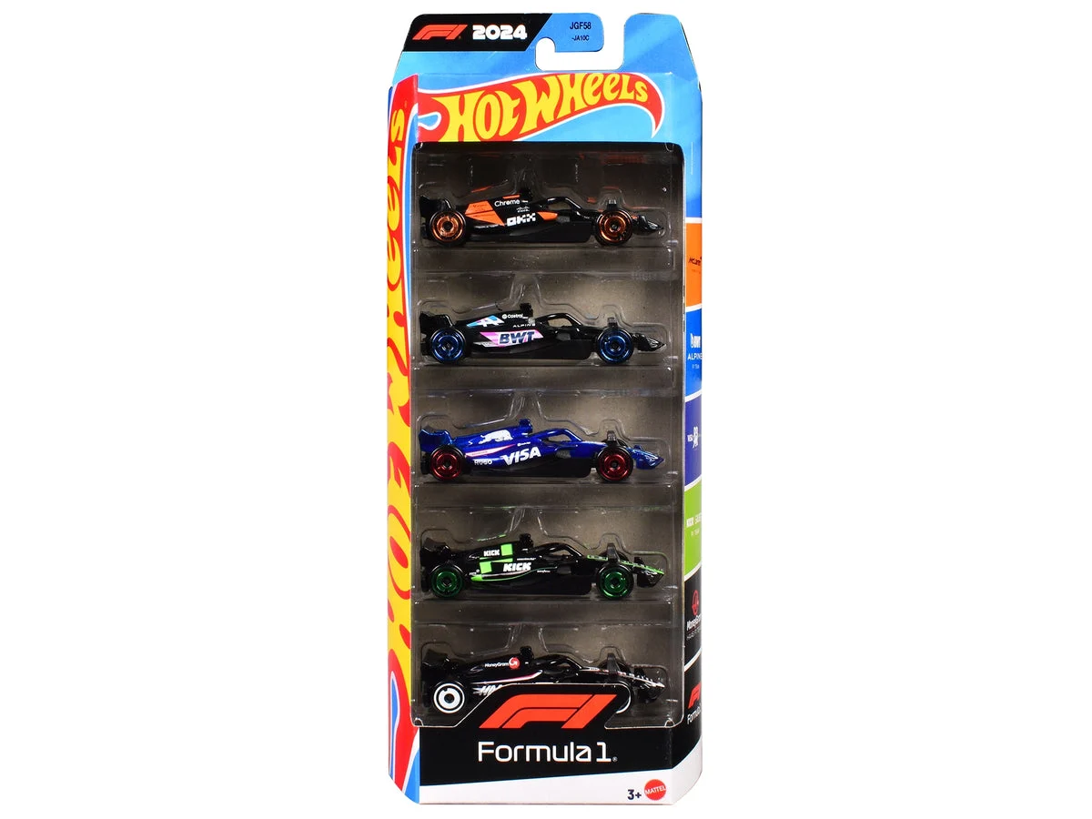 2024 Formula 1 World Championship 5 piece Set Diecast Model Cars by Hot Wheels - Hotwheels