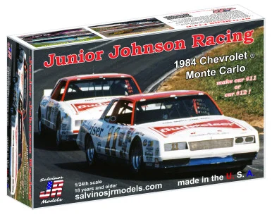 1/24 1984 Junior Johnson Racing #11/#12 Darrel Waltrip/Neil Bonnett Chevrolet Monte Carlo JJMC1984DN - Salvinos JR Models