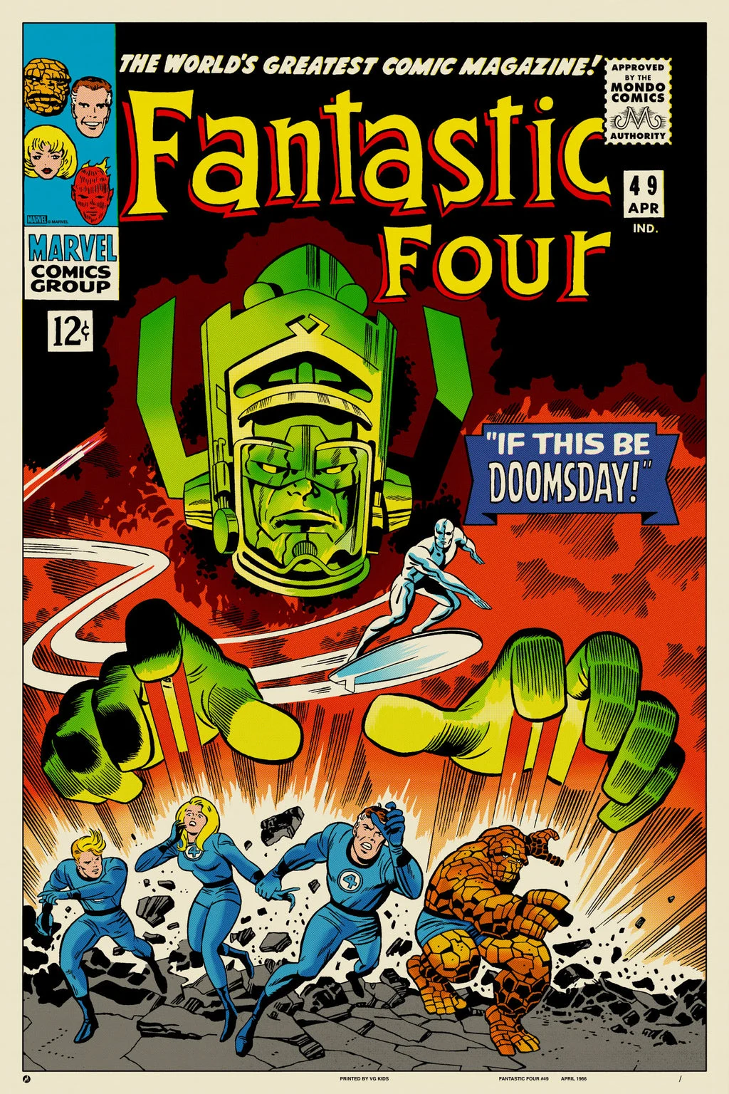 Fantastic Four #49 Poster - Jack Kirby