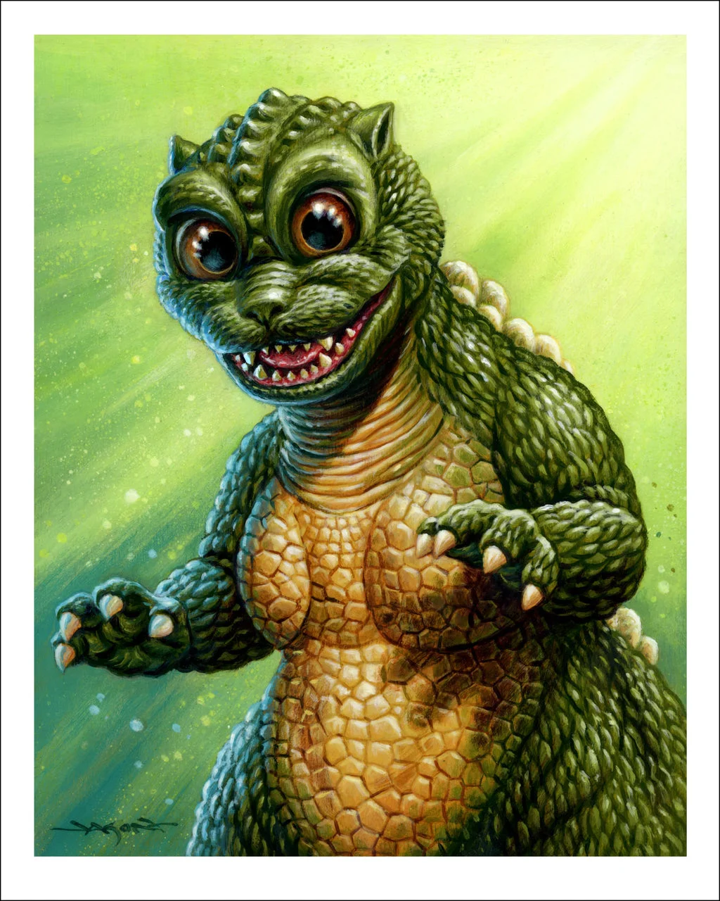 Little Godzilla Poster - Jason Edmiston