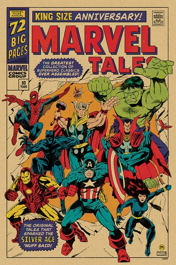 Silver Age of Marvel Comics Poster - Johnny Dombrowski