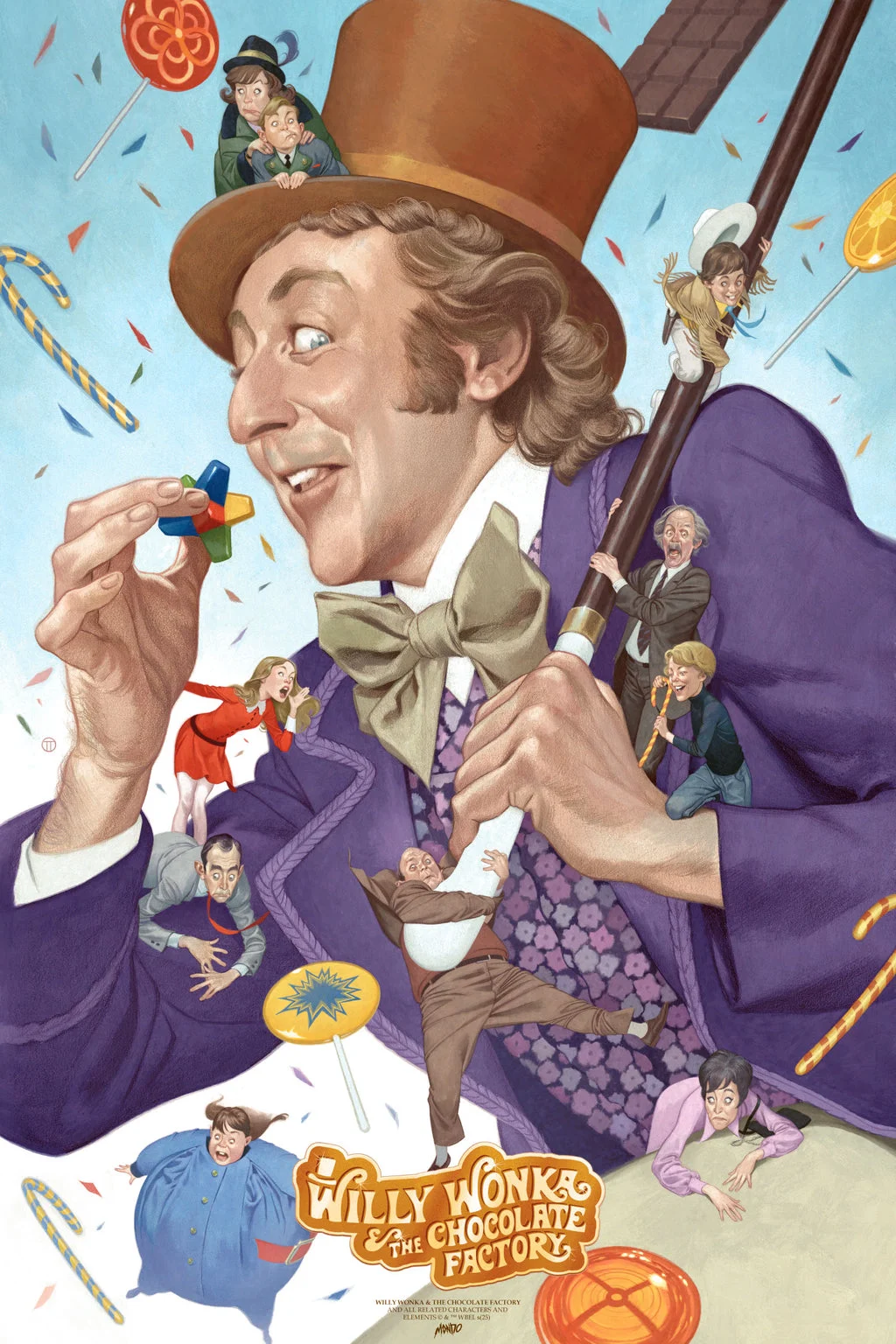 Willy Wonka & the Chocolate Factory Poster - Julian Totino Tedesco