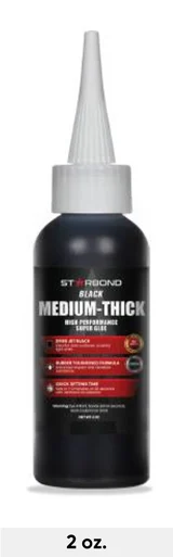 Starbond KBL5002 - 2 oz. Black Medium-Thick CA Glue