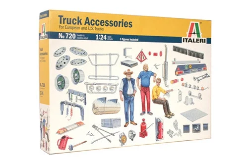 New Truck Accessories Set, 1/24 Scale Plastic Model Kit - Italeri
