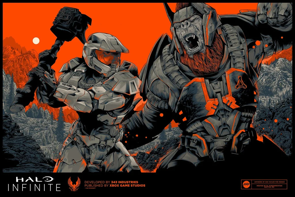 Halo Infinite: Forever We Fight (Landscape) Poster - Ken Taylor