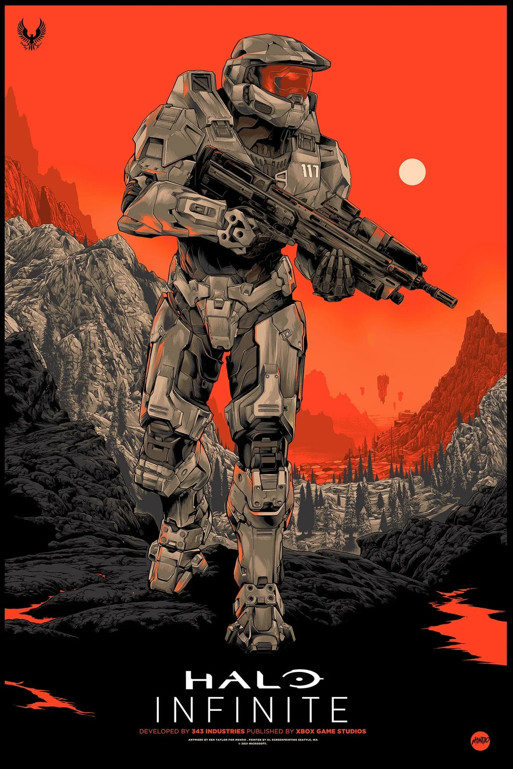 Halo Infinite: Forever We Fight (Portrait) Poster - Ken Taylor