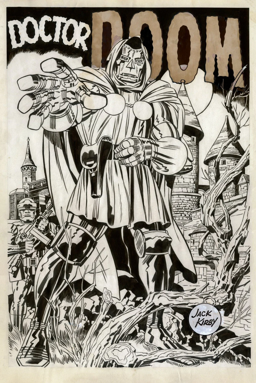 Doctor Doom: Marvelmania Original Art Variant Poster - Jack Kirby
