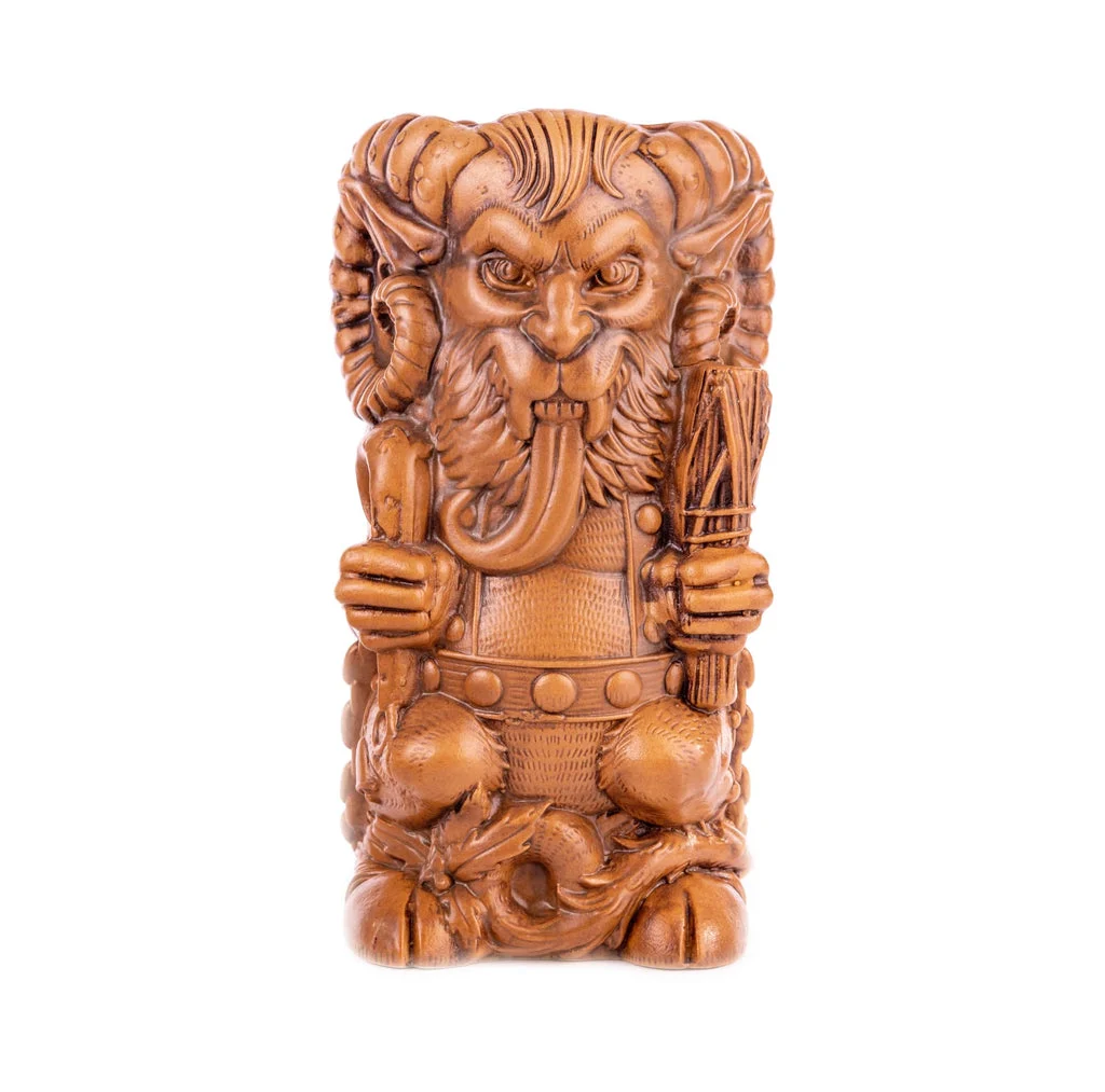 Krampus Designer Series Tiki Mug (Nutmeg Variant) - Florian Bertmer