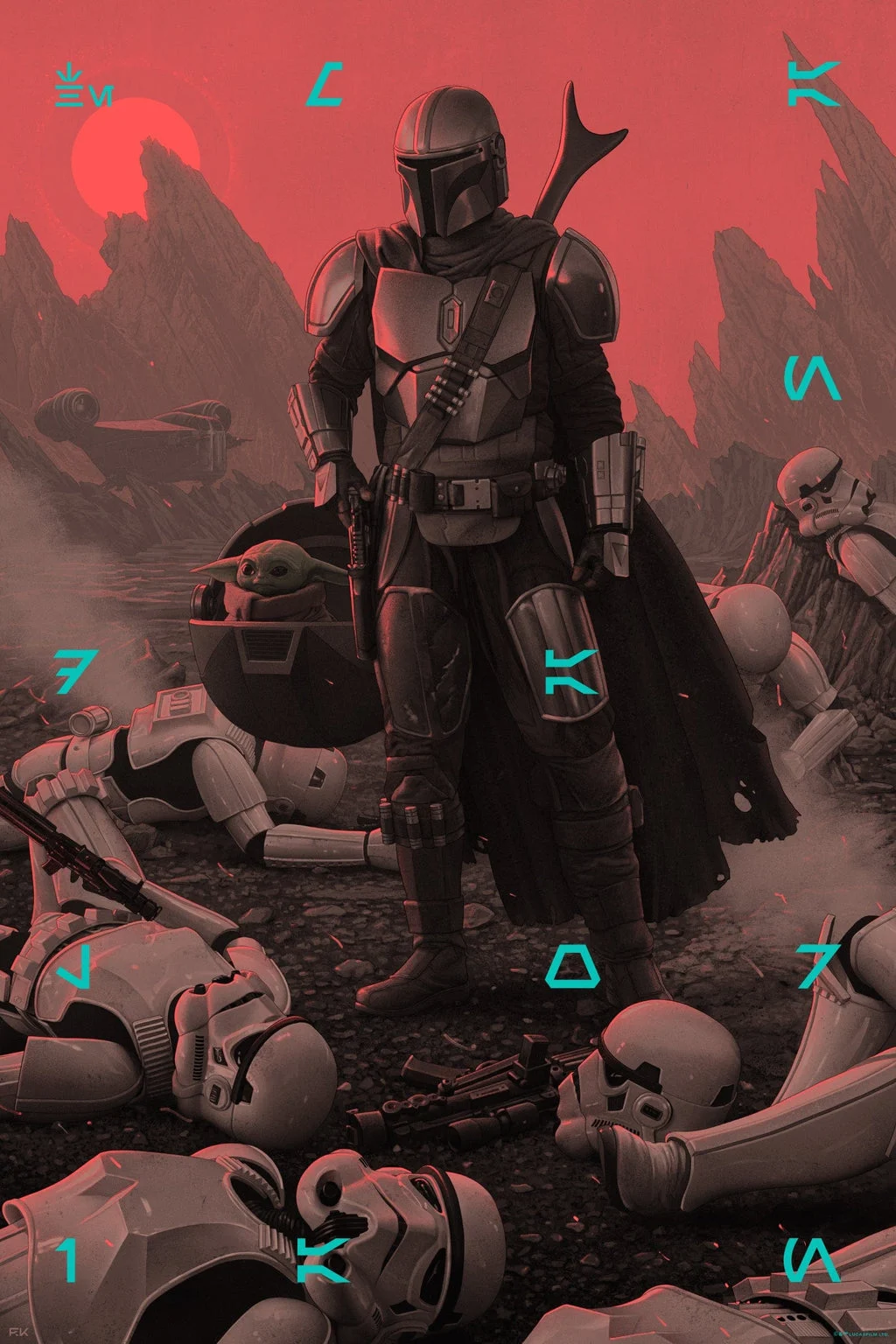 The Mandalorian: Season One (Variant) Poster - Rory Kurtz