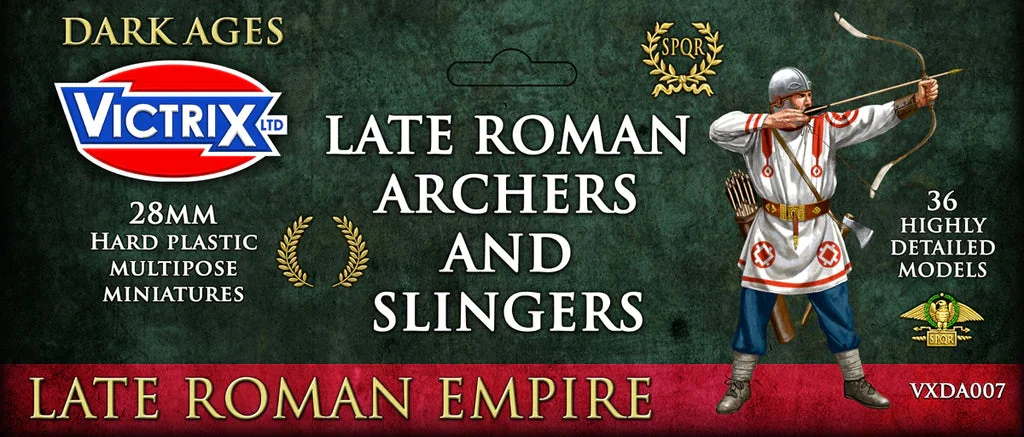 Late Roman Archers And Slingers, 28 mm Scale Model Plastic Figures - Victrix