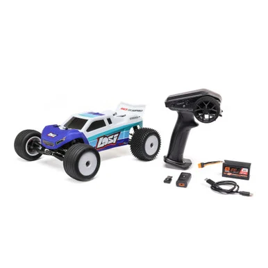 Losi LOS-1056T2 1/18 Mini-T 2.0 2S 2WD RTR Brushless Stadium Truck, Blue