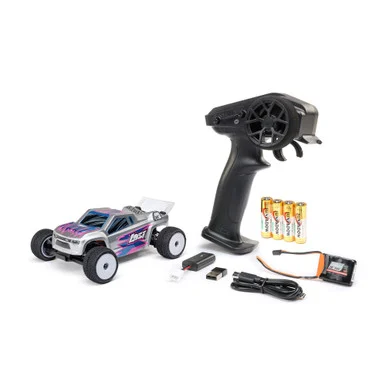 Losi LOS1392T2 1/28 Micro-T 2S 2WD RTR Stadium Truck Battery & Charger Included, Silver