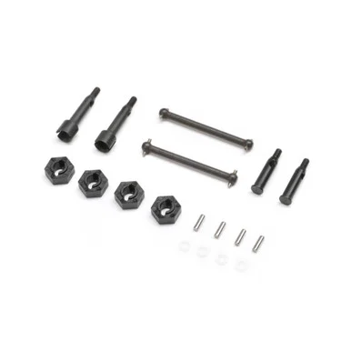 LOS1764: Drive Shafts, Axles, Wheel Hexes: Micro-B/T