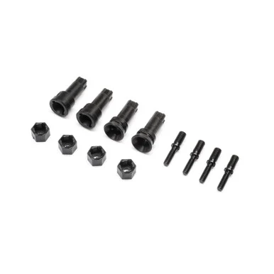 Losi LOS-1935 Wheel Axle & Hex Set: NASCAR