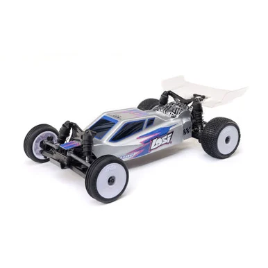 Losi LOS00007T2 Micro-B 2WD Buggy RTR, Silver 1/24