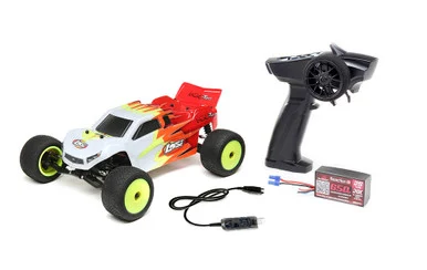 Losi LOS01015T3 1/18 Mini-T 2.0 2S 2WD RTR Brushed Stadium Truck, Grey/White
