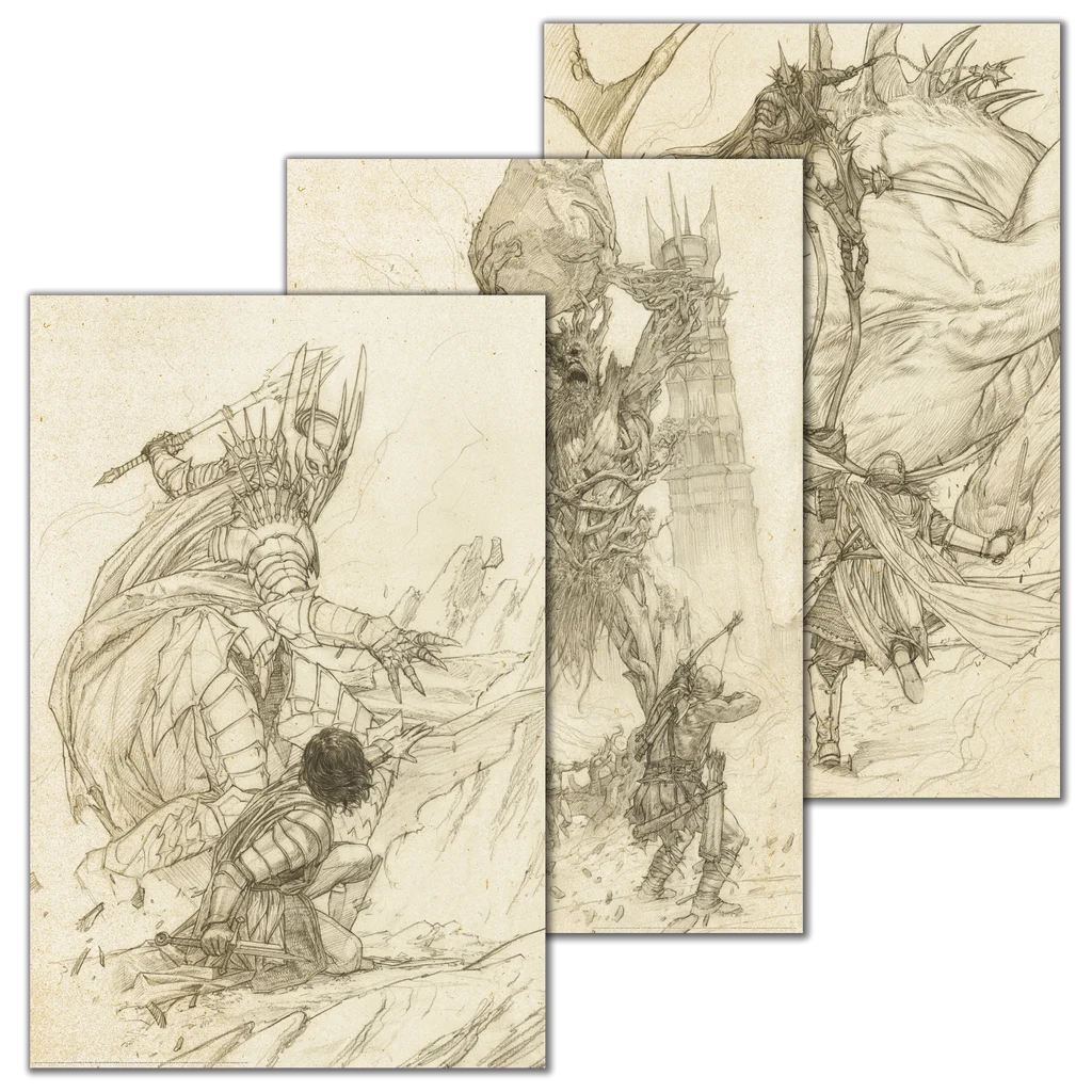 The Lord of the Rings Trilogy Variant Poster Bundle - Riccardo Federici