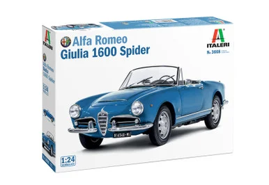 Italeri 3668 Alfa Romeo Giulia 1600 Spider 1/24 Scale Model Kit