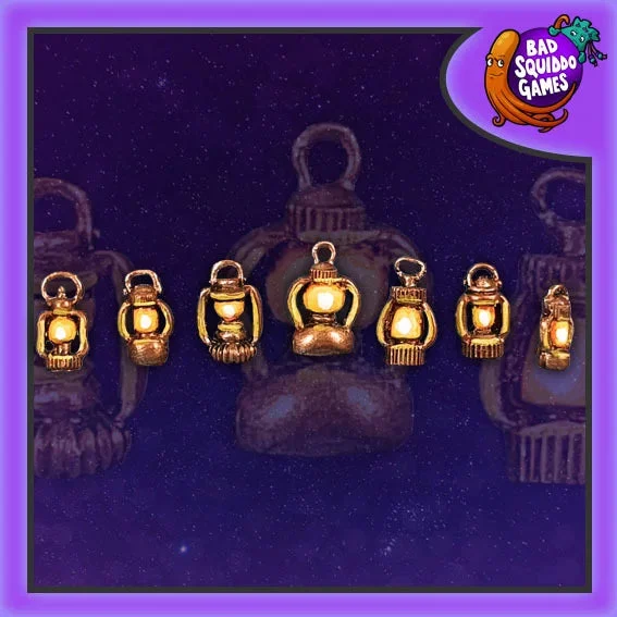 Lanterns (7) 28 mm Scale Models - Bad Squiddo Games
