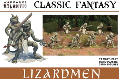 Wargames Atlantic WAACF005 Classic Fantasy: Lizardmen - Wargames Atlantic Figures