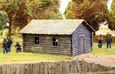 SCENERY: 28mm Log Cabin - RENRNLC