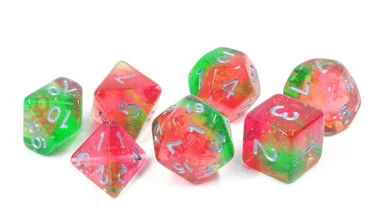 Sirius Dice 0006-01 Lotus Glowworm Dice Set