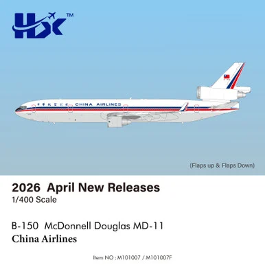 China Airlines MD-11 Reg: B-150 M101007 Scale 1:400