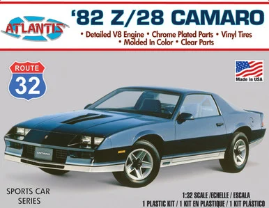 Atlantis Models M2004 1982 Chevy Camaro Z/28 1/32 Scale Model Kit