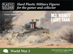 15mm Allied M3 Stuart Honey - WW2V15033
