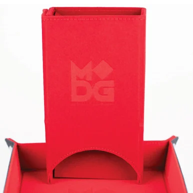 Metallic Dice Games 541 Red Fold Up Velvet Dice Tower