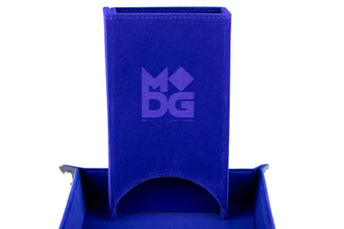 Metallic Dice Games 542 Blue Fold Up Velvet Dice Tower