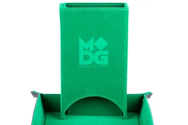 Metallic Dice Games 545 Green Fold Up Velvet Dice Tower