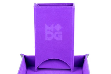 Metallic Dice Games 547 Purple Fold Up Velvet Dice Tower