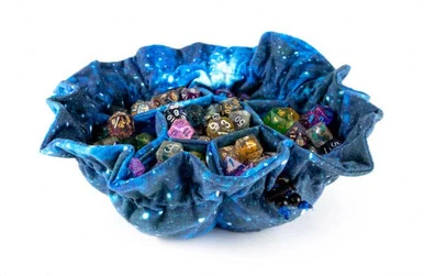 Metallic Dice Games 9101 Galaxy Velvet Compartment Dice Bag w/ Pockets