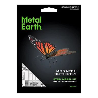 Metal Earth 123 Monarch Butterfly 3D Metal Model Kit