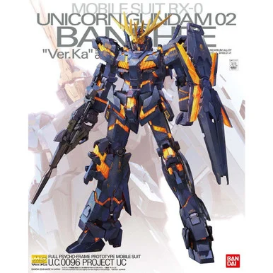 Bandai 5061593 Unicorn Gundam 02 Banshee Ver Ka MG 1/100 Scale Model Kit