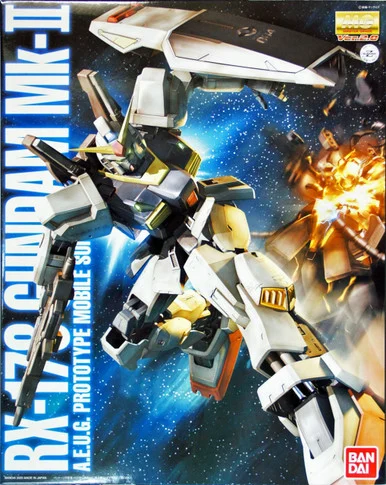 Bandai 5061577 RX-178 Gundam Mk-II A.E.U.G Prototype Mobile Suit Ver.2.0 MG 1/100 Scale Model Kit