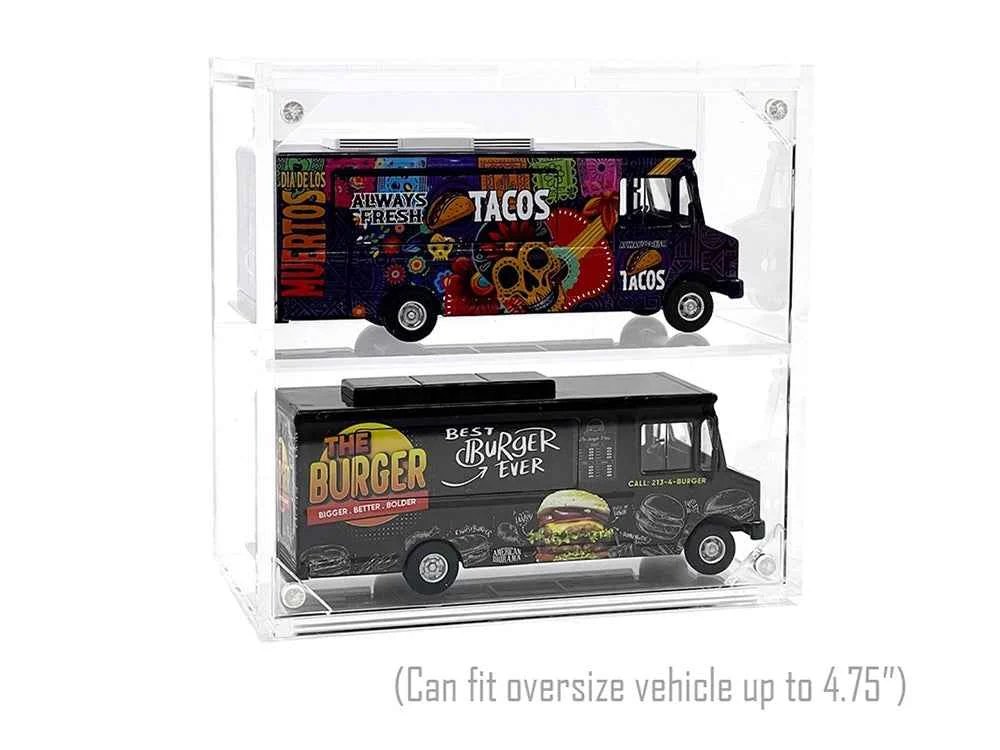Showcase 2 Cars Desk Top Display Case with Cover "Mijo Exclusives" for 1/64 Scale Models - Other