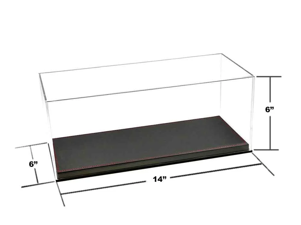 Showcase Acrylic Display Case with Black Synthetic Leather Base "Mijo Exclusives" for 1/18 Scale Models - Other
