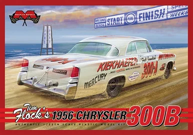 Moebius Models 1212 1956 Chrysler 300B Stock Car Tim Flock 1/25 Scale Model Kit