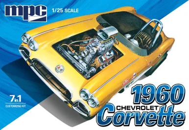 MPC 1002 1960 Chevy Corvette 7-in-1 1/25 Scale Model Kit
