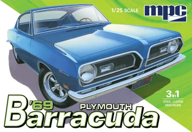 MPC 994 1969 Plymouth Barracuda 1/25 Scale Model Kit