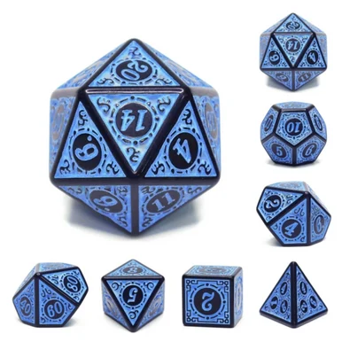 Foam Brain Games 2235 Magic Flame - Blue Dice Set