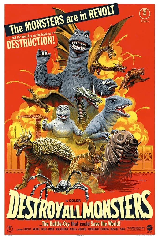 Destroy All Monsters Poster - Paul Mann